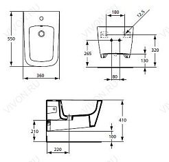 Ideal Standard Биде подвесное Simply U J469401 – фотография-2